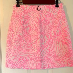 Lilly Pulitzer EUC rare pink and white fabric